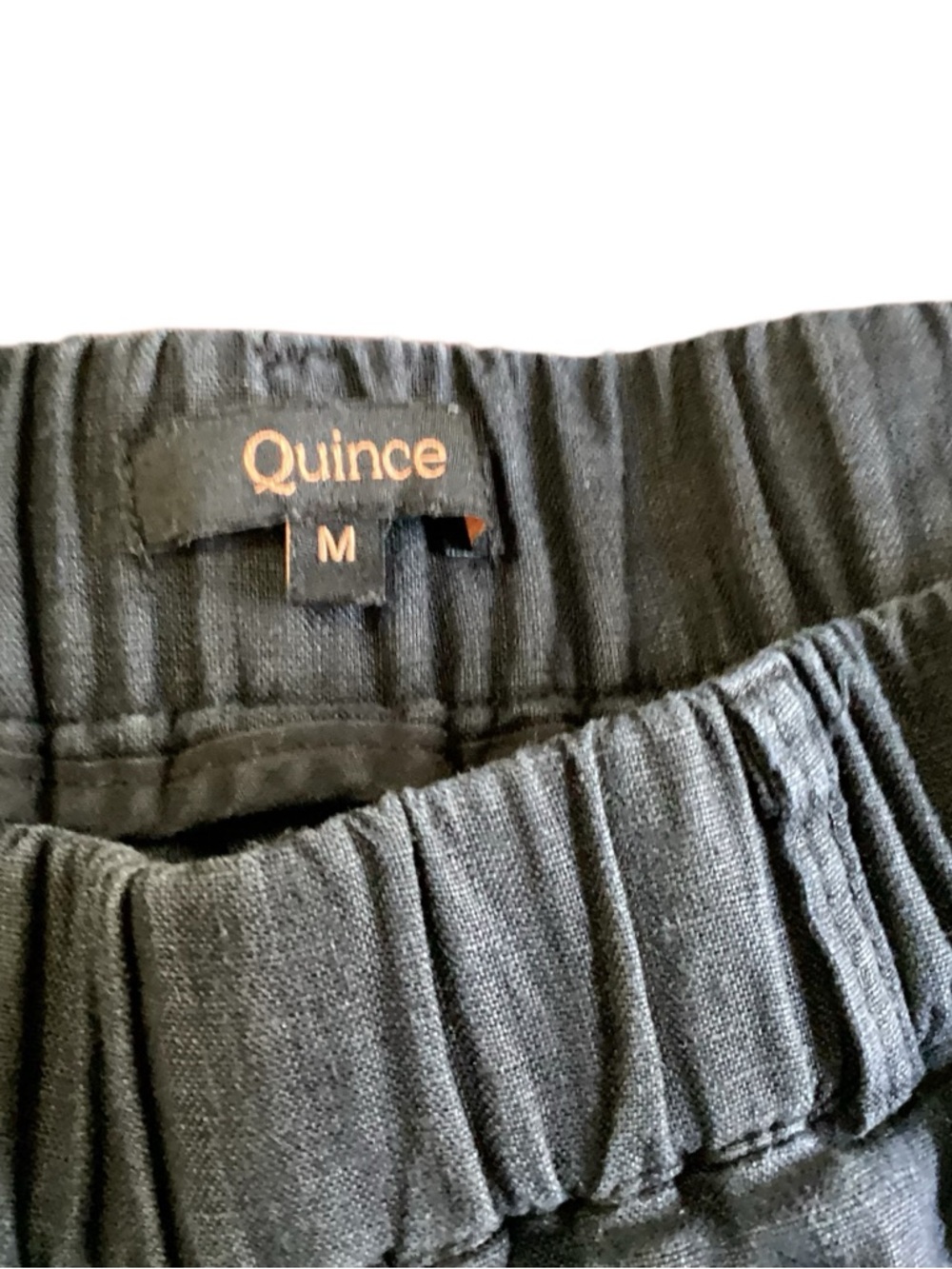Quince Black European Style Linen Pants Misses size M - Picture 4 of 6